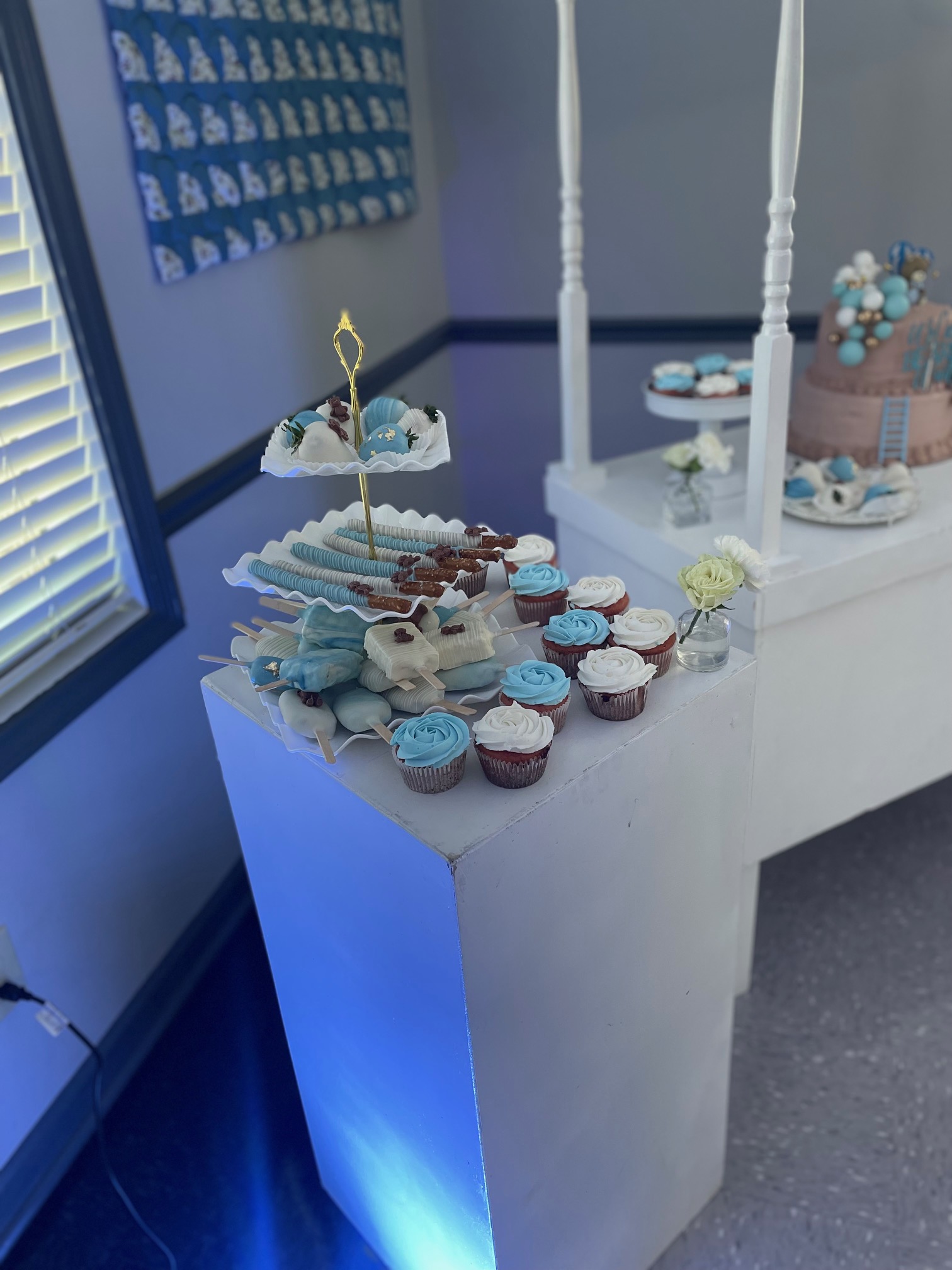 Baby shower dessert table