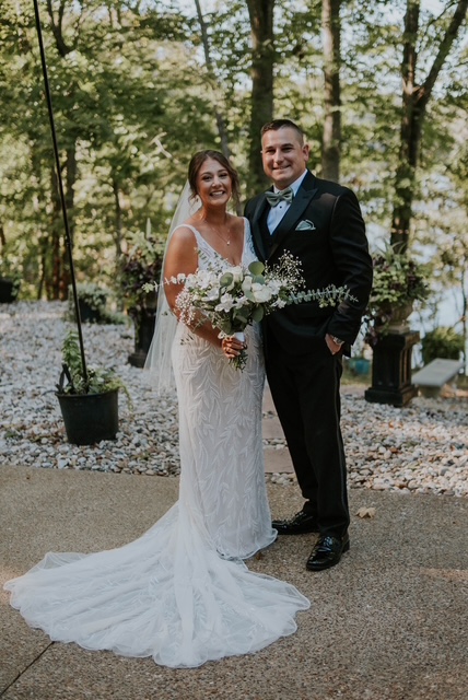 Bride and groom portrait