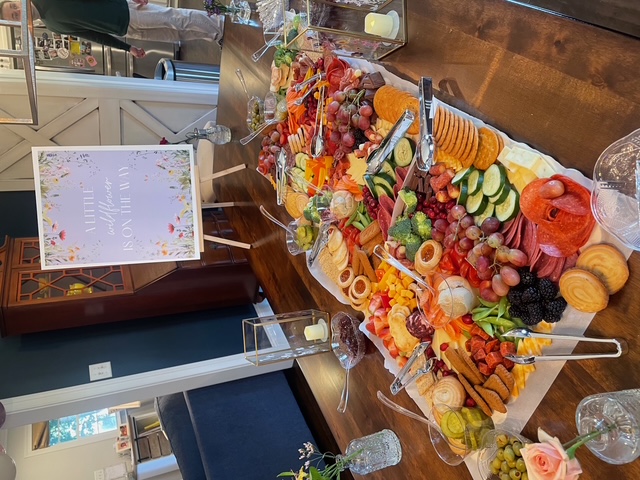 Baby shower grazing board