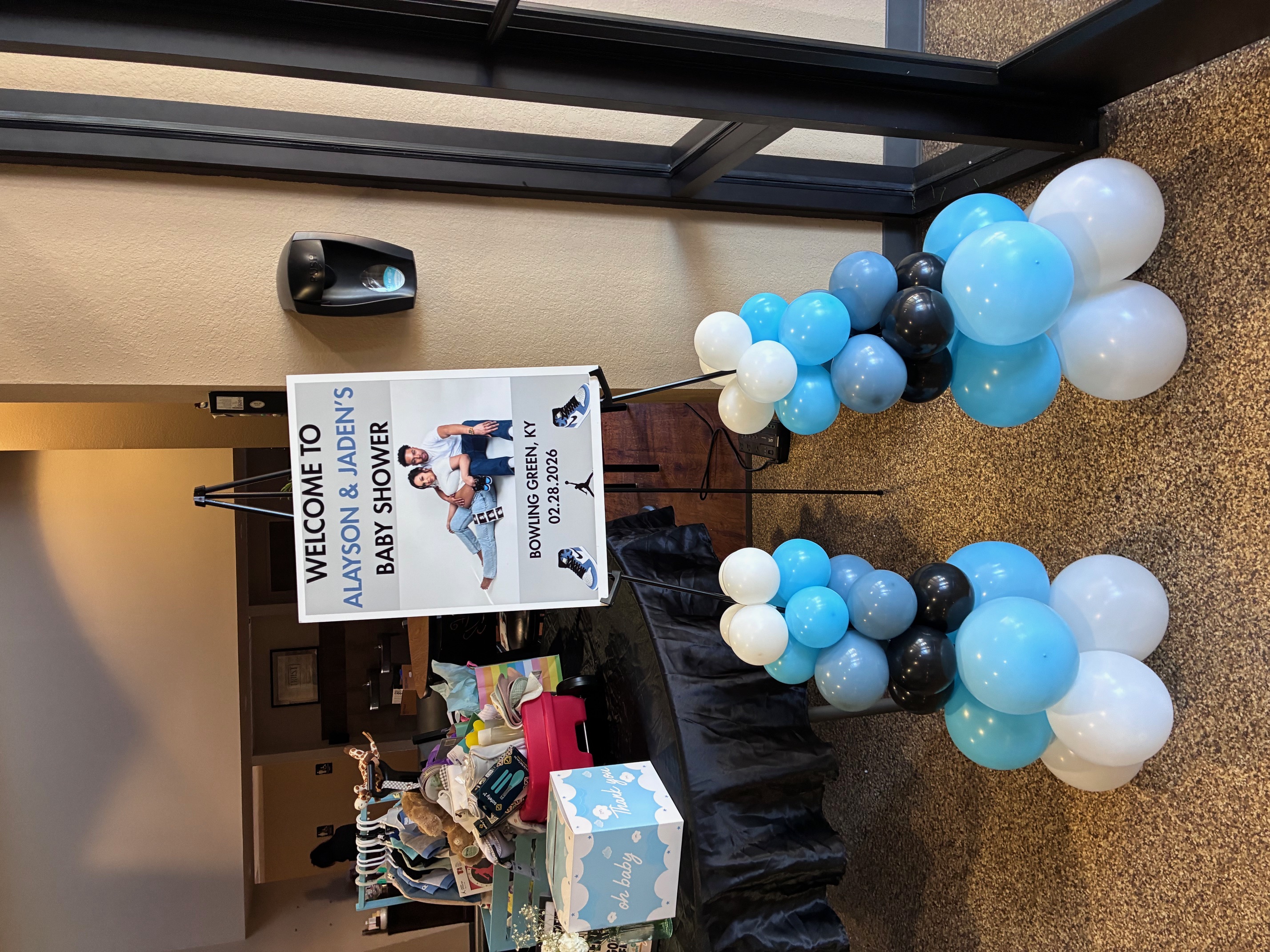 Baby shower welcome sign